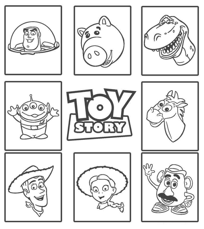atividade infantil toy story colorir