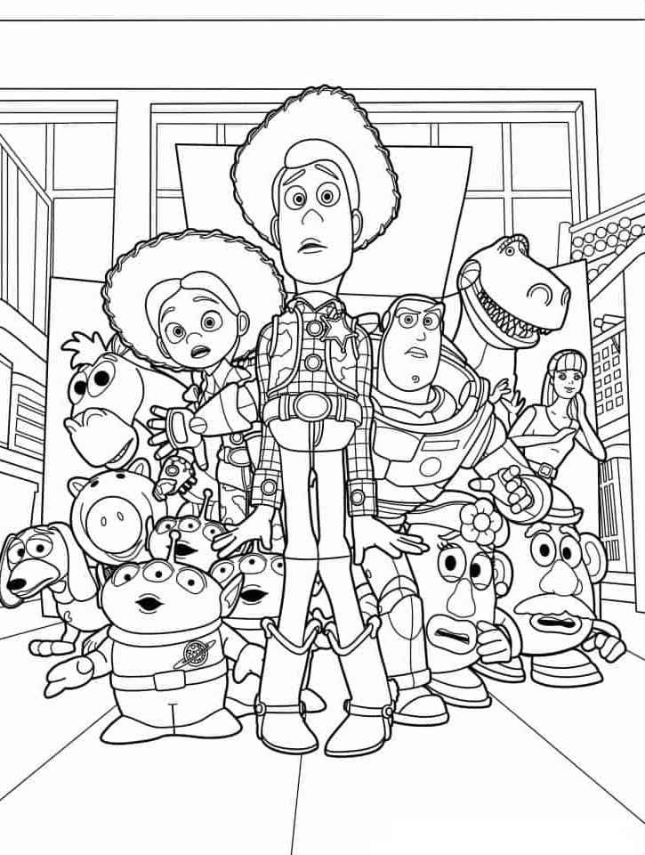 toy story 4 desenhos para colorir