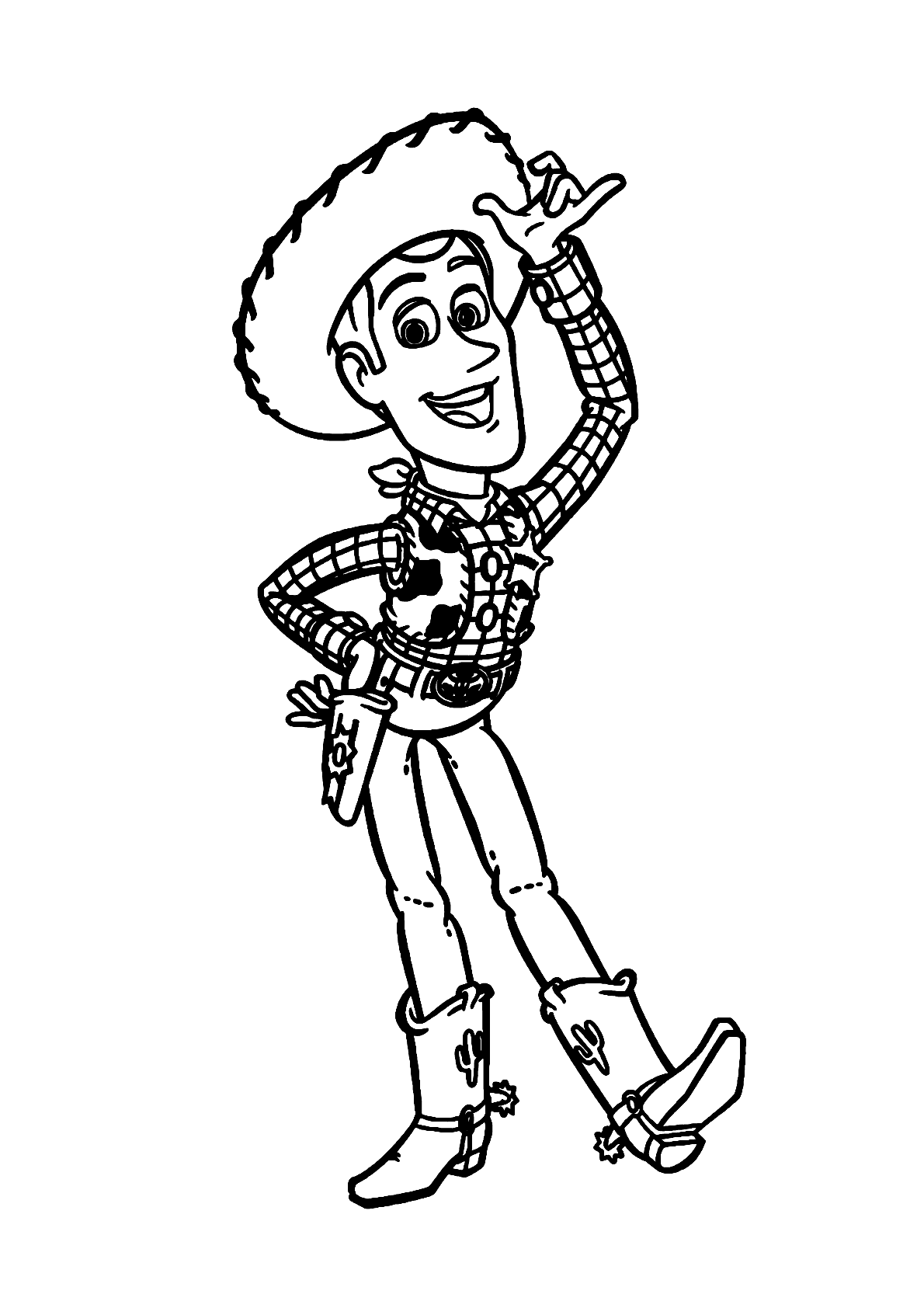 jessie desenho para colorir
