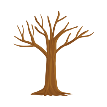 desenho de tronco de árvore com galhos