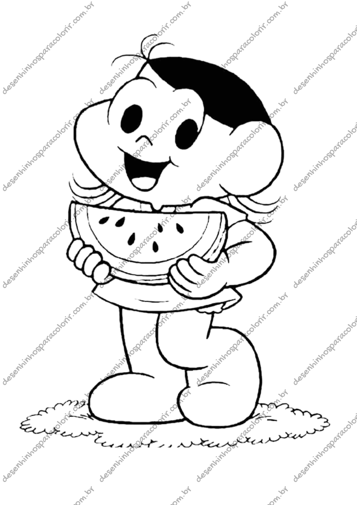 desenhos turma da mônica bebês para colorir