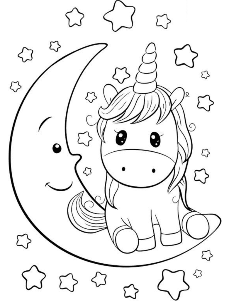 desenho unicórnio para crianças