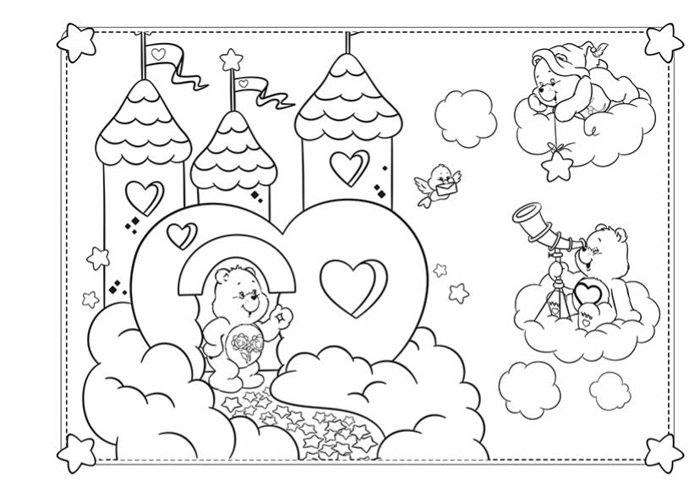 desenhos para colorir ursinhos carinhosos para imprimir
