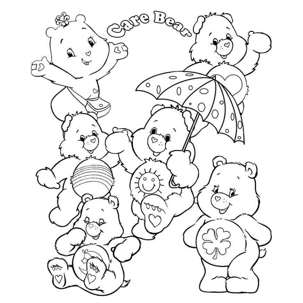 urso do sol para colorir