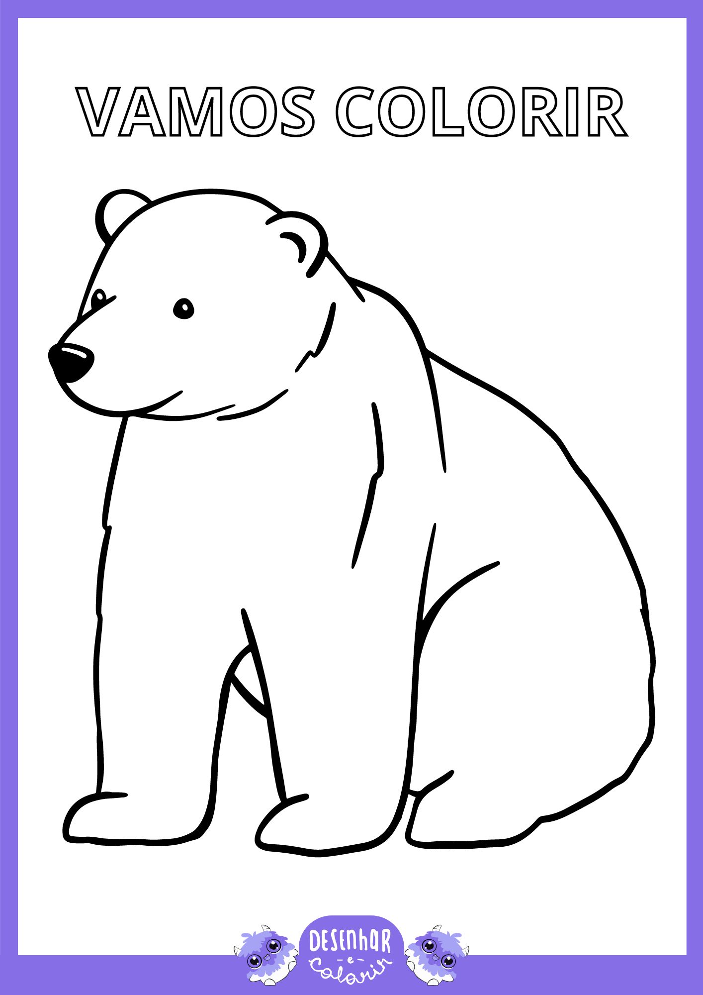 desenhos de urso para educação infantil