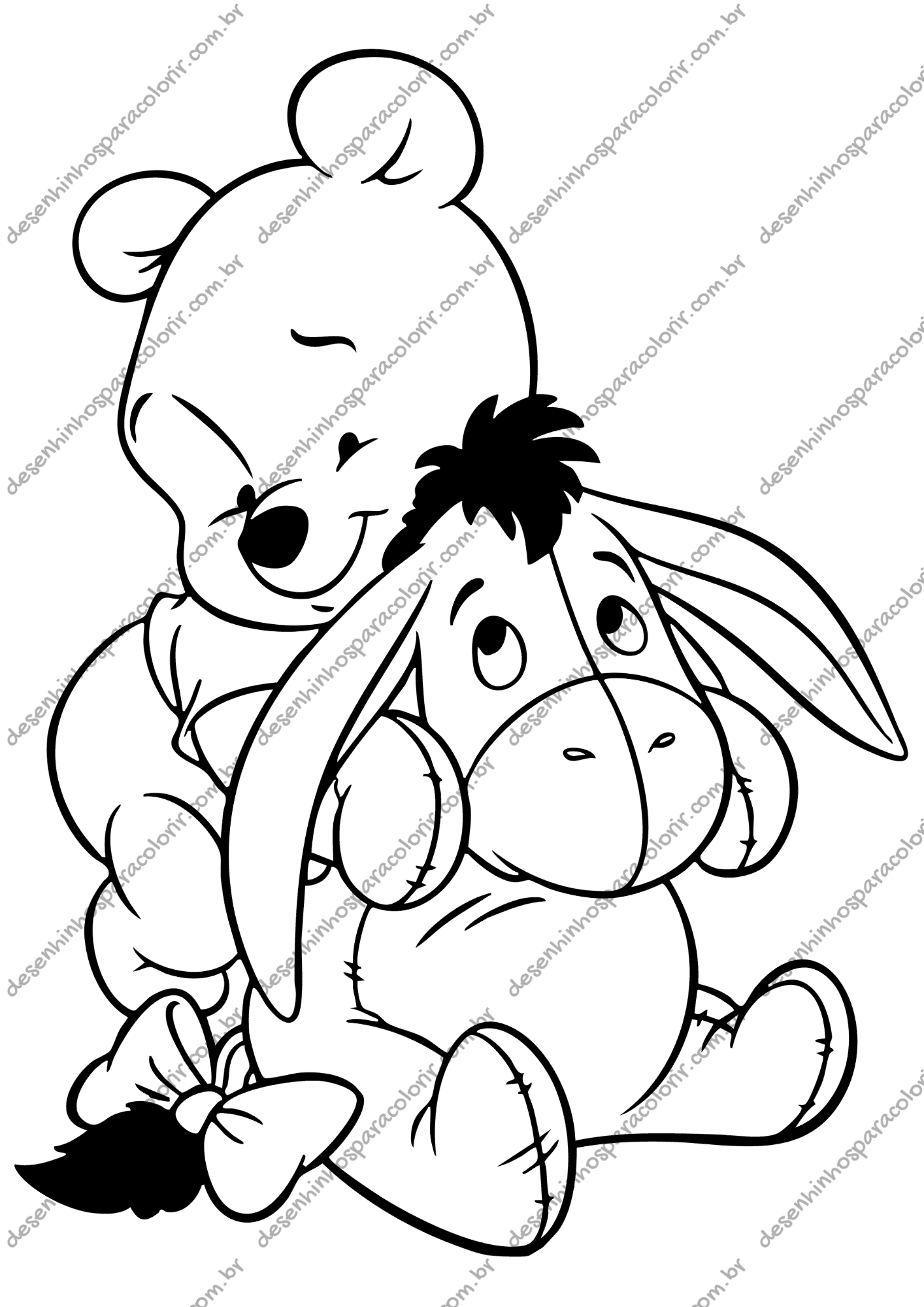 moldes de urso para colorir