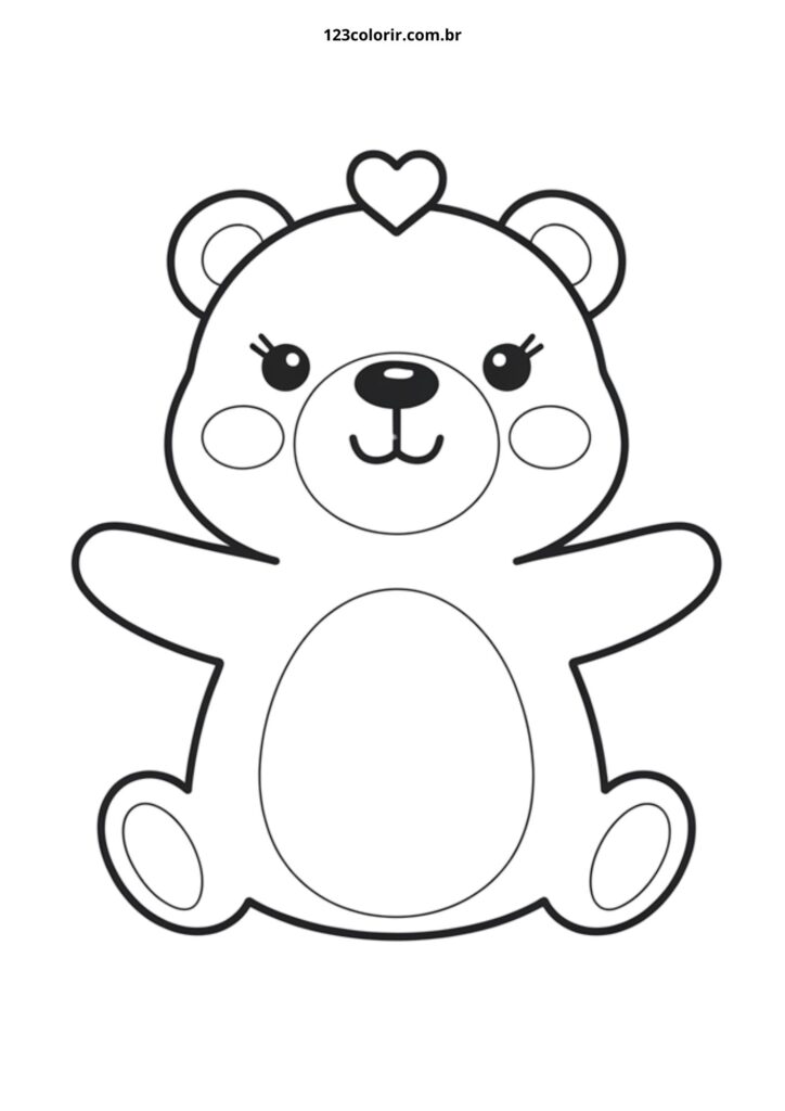 desenhos de ursinhos fofos para imprimir