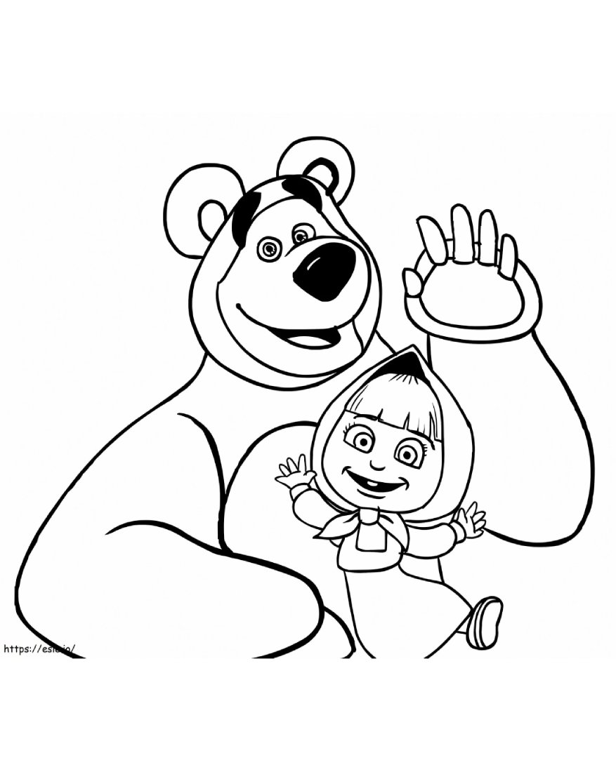 atividade de colorir urso