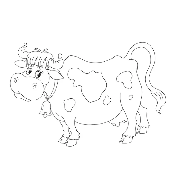 desenho de vaca realista para colorir