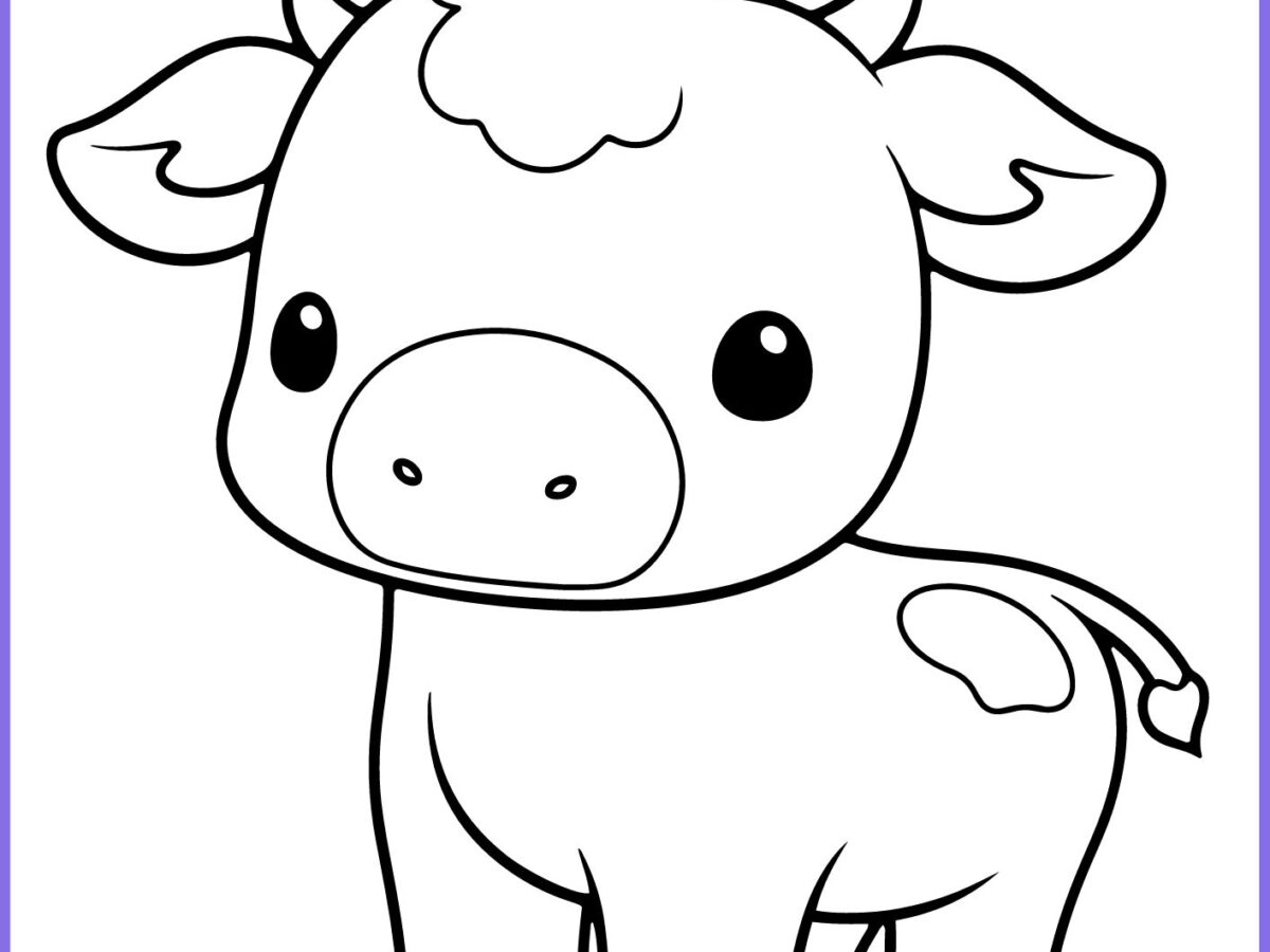 vaca holandesa para colorir