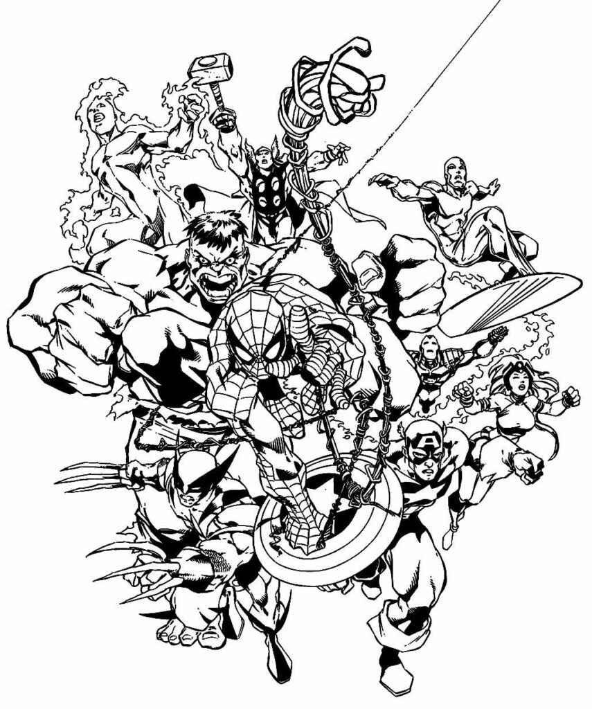 pintar vingadores online