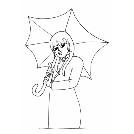 wandinha desenho facil