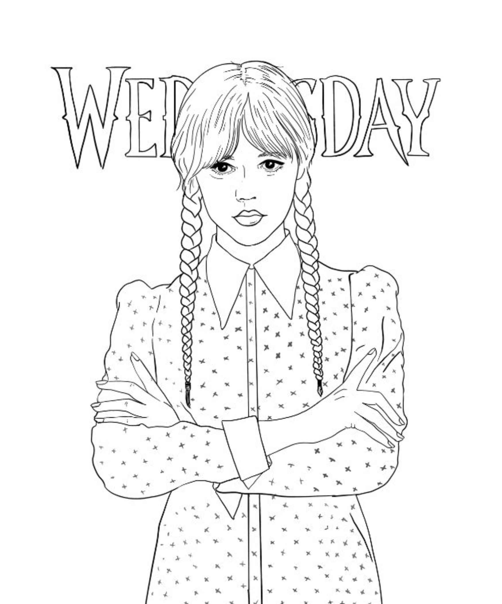 wandinha desenho facil