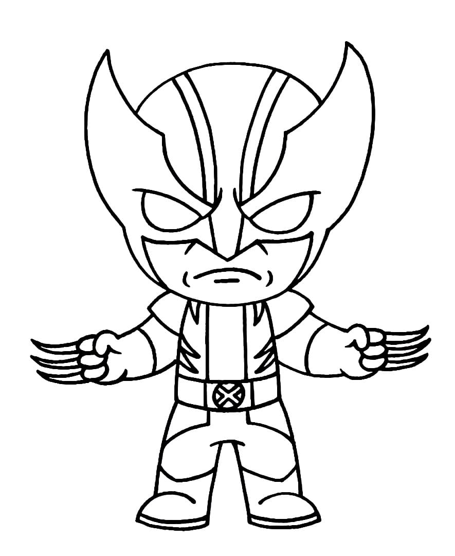 imagens Wolverine para colorir