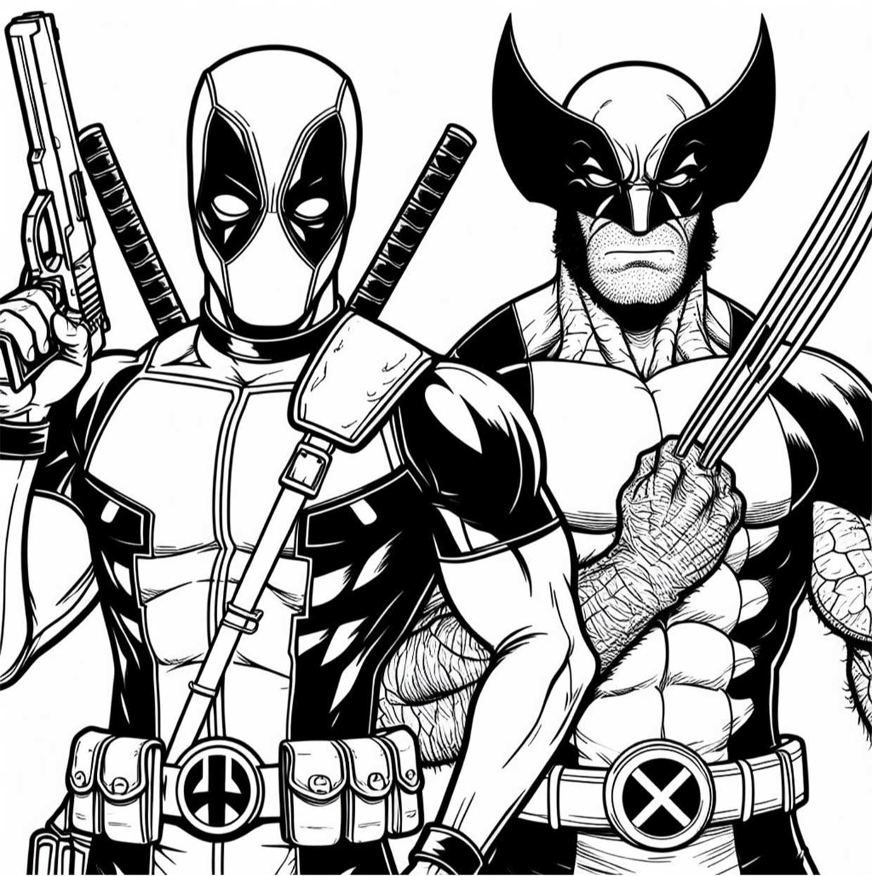 imagens Wolverine para colorir