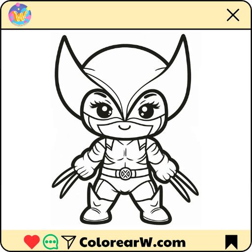 colorir uniforme Wolverine