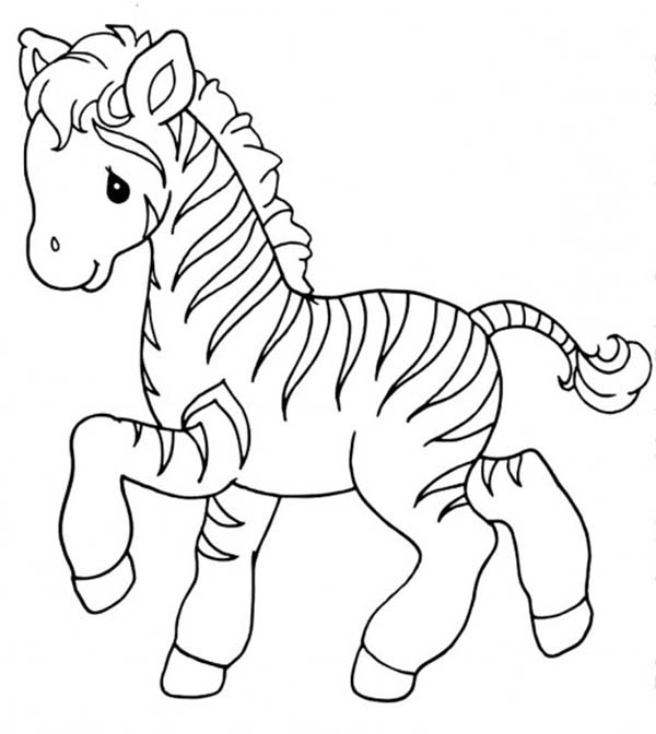 zebra preta e branca para colorir