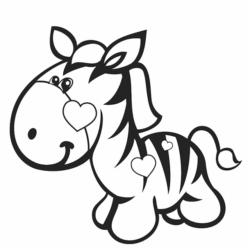 atividade de colorir zebra