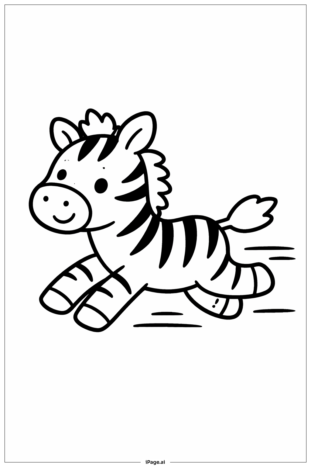 zebra dourada para colorir