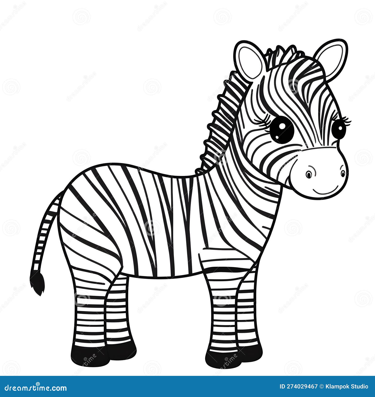 desenho de zebra realista para colorir