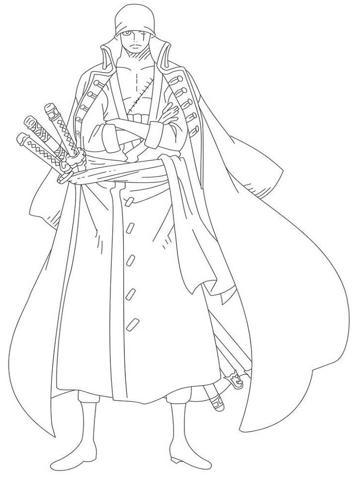 desenho zoro para pintar