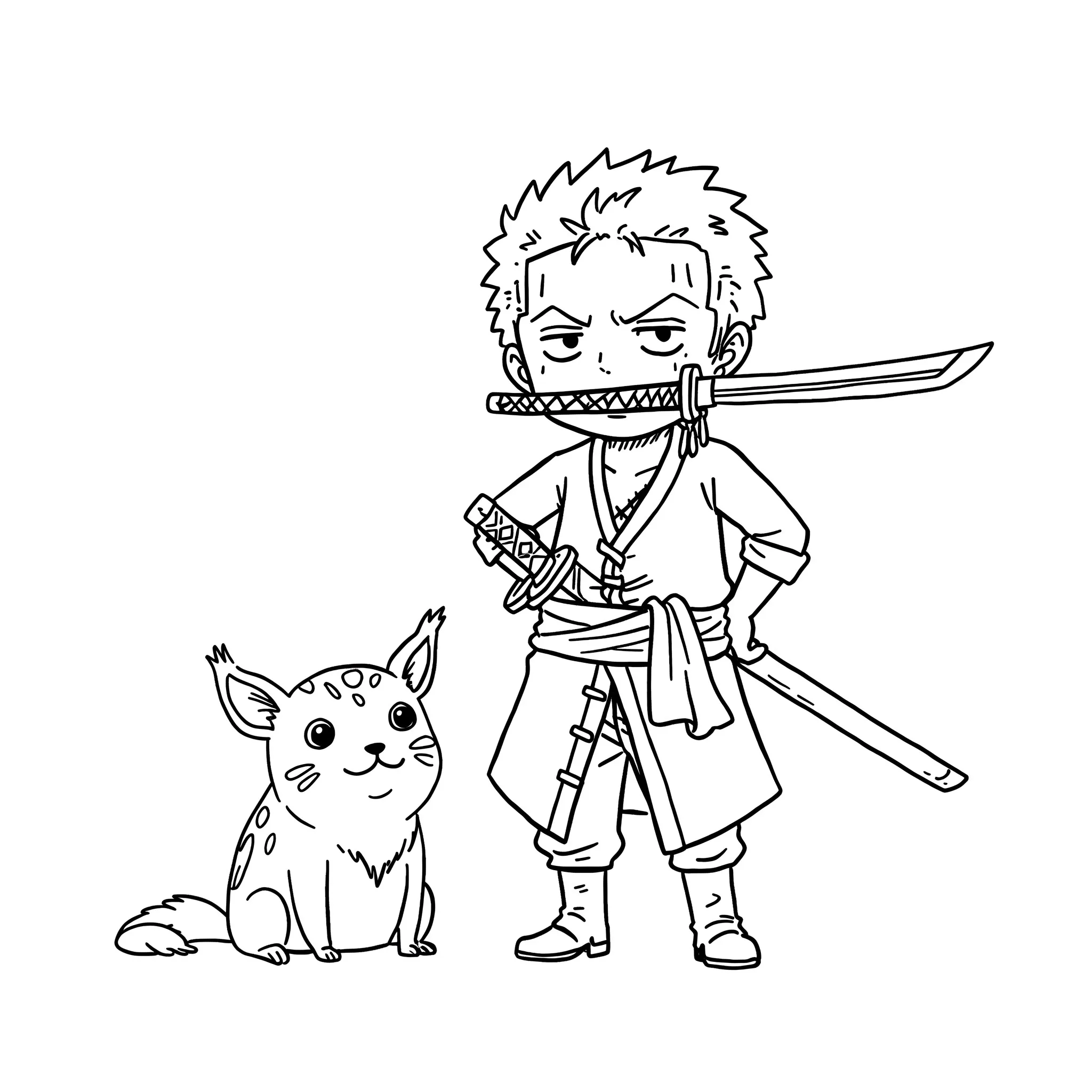 desenho zoro para pintar