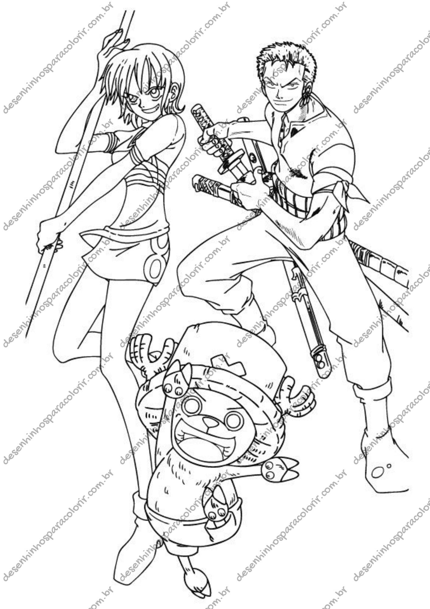 roronoa zoro coloring page